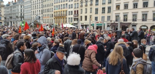 30 Janvier 2016, manifestation contre l'état d'urgence à Lyon