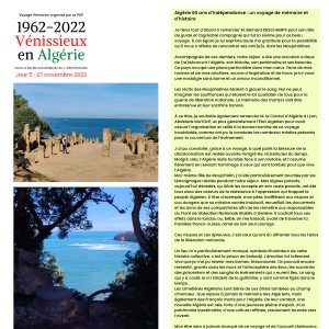 Exposition sur le voyage vénissian en Algérie. Jour 5 page 3