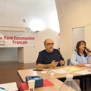 16e conférence de section PCF Vénissieux. tribune du vendredi soir