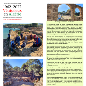 Exposition sur le voyage vénissian en Algérie. Jour 5 page 1