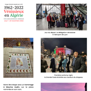 Exposition sur le voyage vénissian en Algérie. Jour 1 page 1