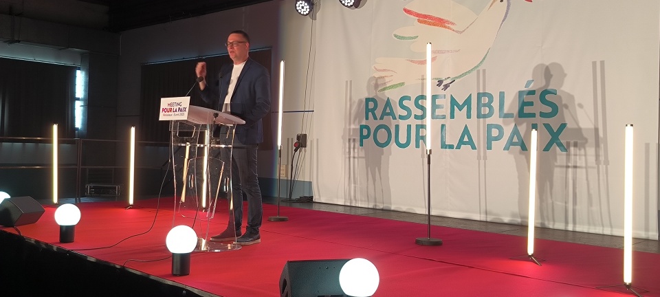 Raoul Hedebouw, président du Parti du Travail de Belgique