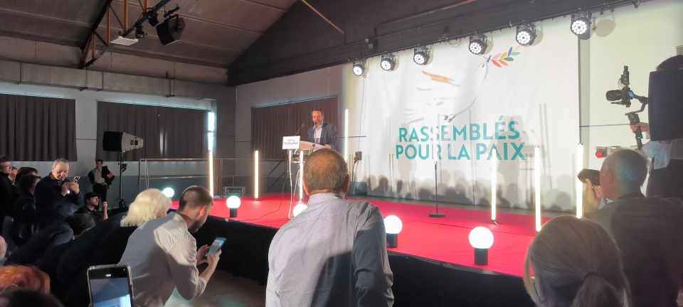 Beaucoup d'émotion pour accueillir Yassar Ayoub aux cris de « Palestine Vivra »