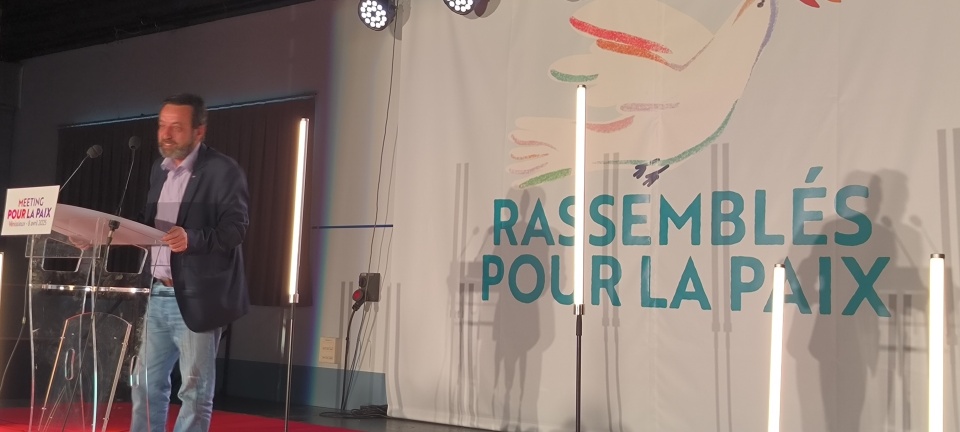 Yassar Ayoub, représentant l'ambassade de Palestine