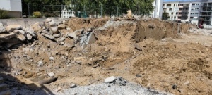 Le réseau cassé dans son caniveau…