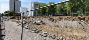 Le chantier de démolition des garages