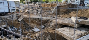 Découpe du coude desservant les allées 39 à 59…. pour connecter la chaudière