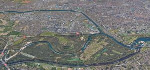 la champ captant vu aérienne du nord…